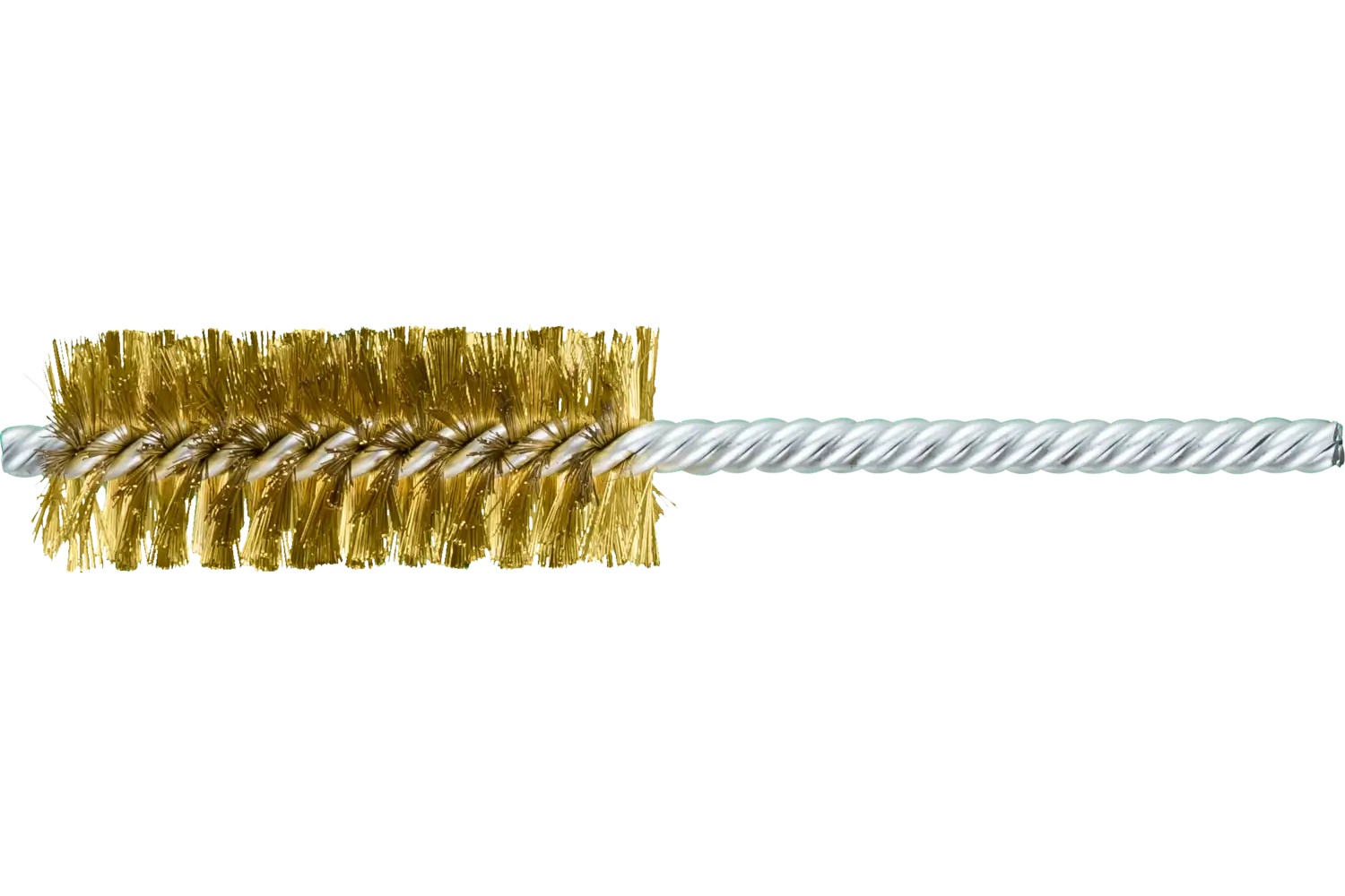 Picture of Pferd Power Tube Brush 1" Dia. .006 Brass Wire 1/4" Stem Ds/Ds